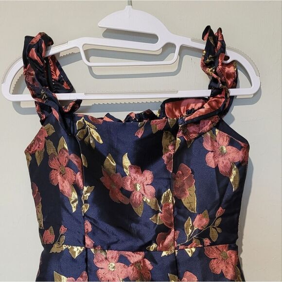 Lulus Pop The Bottle Navy floral dress Size XS - Picture 5 of 16